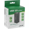 InLine USB 3.0 hub, 4 poorten, aluminium behuizing, met 2,5A voeding