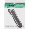 InLine stekkerdoos, aluminium, 6-voudig met beveiliging, schakelaar, 1,5m