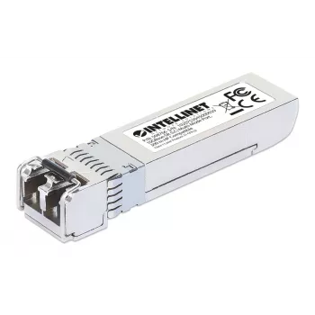 Intellinet transceiver module optisch, 10 Gigabit Fiber SFP+, 10GBase-SR (LC) multimode-poort, 300 m, golflengte 850 nm, Ethernet, glasvezel, HPE-compatibel, voldoet aan HPE J9150A / J9150D / JD092A / JD092B, drie jaar garantie