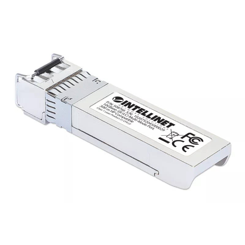 Intellinet transceiver module optisch, 10 Gigabit Fiber SFP+, 10GBase-SR (LC) multimode-poort, 300 m, golflengte 850 nm, Ethernet, glasvezel, HPE-compatibel, voldoet aan HPE J9150A / J9150D / JD092A / JD092B, drie jaar garantie