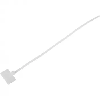 InLine kabelbinder met labelveld 200mm x 2,5mm 100 stuks, wit, 200 mm, 3 mm, 2,5 mm, 109 g, 120 mm