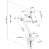 Tablet-houder InLine 55721S zwart klembevestiging tot 12,9 inch