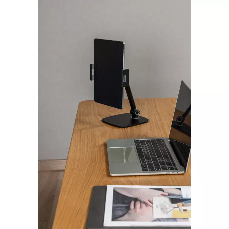 InLine tablet-tafelhouder met standvoet, tot 12,9 inch, zwart