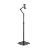 InLine tablet-houder met metalen bodemplaat, tot 12,9 inch, zwart