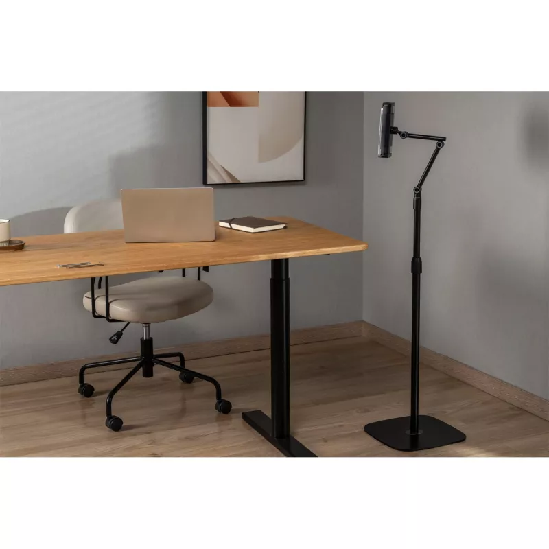 InLine tablet-houder met metalen bodemplaat, tot 12,9 inch, zwart