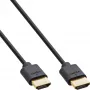 InLine Slim Ultra High Speed HDMI-kabel M/M 8K4K verguld zwart 0,3 m