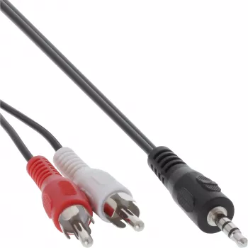 InLine audiokabel 2x cinch-stekker / 3,5 mm jackstekker stereo 7 m
