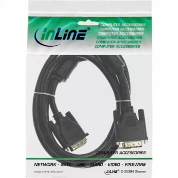 InLine DVI-D-kabel 24+1 stekker/stekker Dual Link 2 ferrietkernen 3m