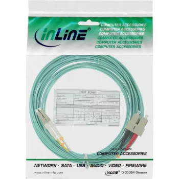 Glasvezel-duplexkabel LC/SC InLine 88642O 50/125µm OM3 2m