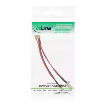InLine ventilator-adapter Y-kabel 3pin Molex bus / 2x 3pin Molex stekker 100 stuks