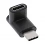 USB 3.2 Gen.2 adapter InLine 35807 USB-C stekker naar C bus boven/onder haaks