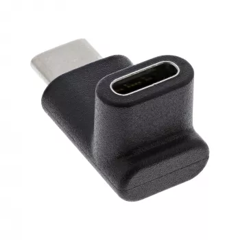 USB 3.2 Gen.2 adapter InLine 35807 USB-C stekker naar C bus boven/onder haaks