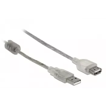 USB-kabel DeLOCK 82244 USB 2.0 0,3 m transparant