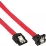 InLine SATA-kabel voor 150/300/600 S-ATA-aansluitingen, haaks met vergrendelingsnokken, 90°, 0,15 m