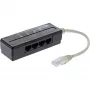 InLine 4-voudige telefoonpoort-splitter, RJ45-stekker naar 4x RJ45-bus, 0,15 m