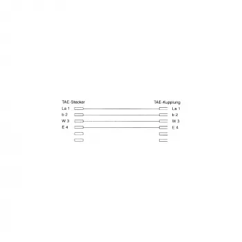 Telefoonverlengkabel InLine TAE-F 15m zwart