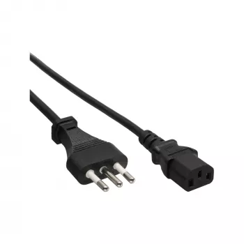 InLine stroomkabel Italië (CEE 7/7) naar 3-polig IEC C13, 0,5 m, 250 V 10 A