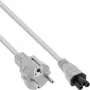 InLine AC-stroomkabel voor notebook CEE7/7 naar C5-koppeling, grijs, 0,5 m