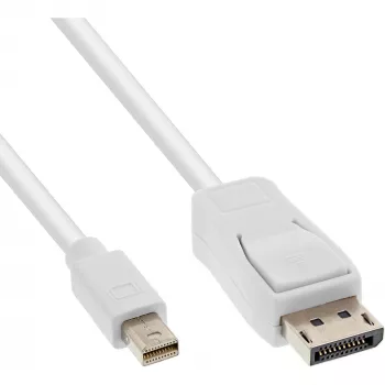 InLine Mini DisplayPort naar DisplayPort kabel wit 1,5 m