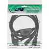 InLine Y-stroomkabel 1x CEE 7/7 haaks / 2x 3-polig IEC C13 stekker, 3 m