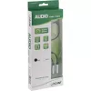InLine slanke audio Y-kabel 3,5 mm stekker / 2x bus, met volumeregelaar 0,25 m