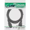 InLine stroomkabel NEMA 1-15P stekker / 3-polig IEC C13 koppeling, 18 AWG, 0,5 m