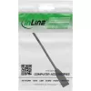 InLine RJ45-interfacebescherming Cat.6A S/FTP, RJ45 M/F, zwart, 0,2m