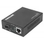 Intellinet Gigabit PoE+ mediaconverter, 1 x 1000Base-T RJ45-poort naar 1 x SFP-poort, PoE+-injector