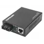 Intellinet Gigabit PoE+ mediaconverter, 1000Base-T RJ45-poort naar 1000Base-LX (SC) singlemode, 20 km, PoE+-injector