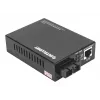 Intellinet 508209 Gigabit PoE+ mediaconverter, 1000Base-T RJ45 naar 1000Base-LX SC singlemode, 20 km, 1310 nm, tot 30 W