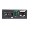 Intellinet 508209 Gigabit PoE+ mediaconverter, 1000Base-T RJ45 naar 1000Base-LX SC singlemode, 20 km, 1310 nm, tot 30 W
