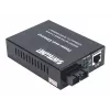 Intellinet 508209 Gigabit PoE+ mediaconverter, 1000Base-T RJ45 naar 1000Base-LX SC singlemode, 20 km, 1310 nm, tot 30 W