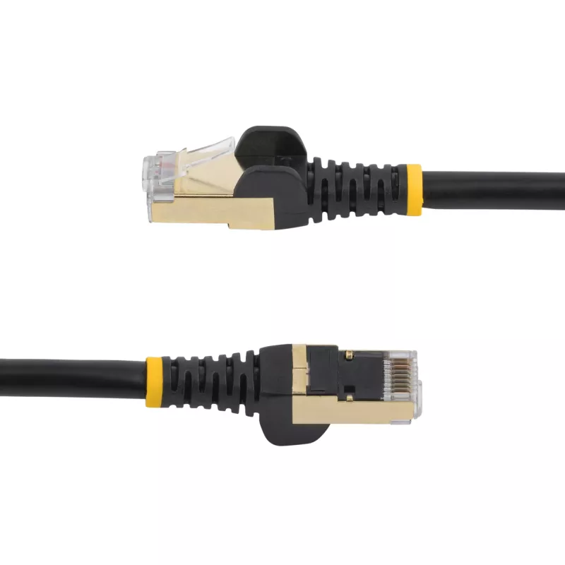 StarTech.com 1m CAT6a ethernetkabel – 10 Gigabit afgeschermd zonder vergrendeling RJ45 100W PoE-patchkabel – 10GbE STP-netwerkkabel met trekontlasting – zwart, individueel getest/bekabeling UL-gecertificeerd/TIA