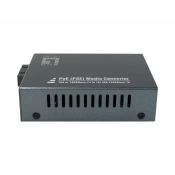 LevelOne RJ45 naar SC Gigabit mediaconverter, PoE PSE, multimode vezel, 0,5 km