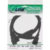 InLine stroom-Y-kabel type F 1x IEC-C14 naar 2x IEC-C13 5m