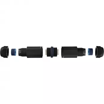 InLine Cat.6 koppeling, waterdicht IP67, 2x RJ45 F/F, 1:1