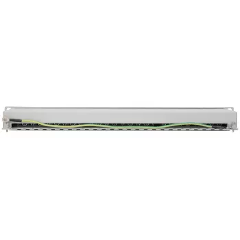 Intellinet patchpanel, Cat6a, FTP, 24-poorts, 1U, afgeschermd, 90° top-entry LSA-strips, grijs