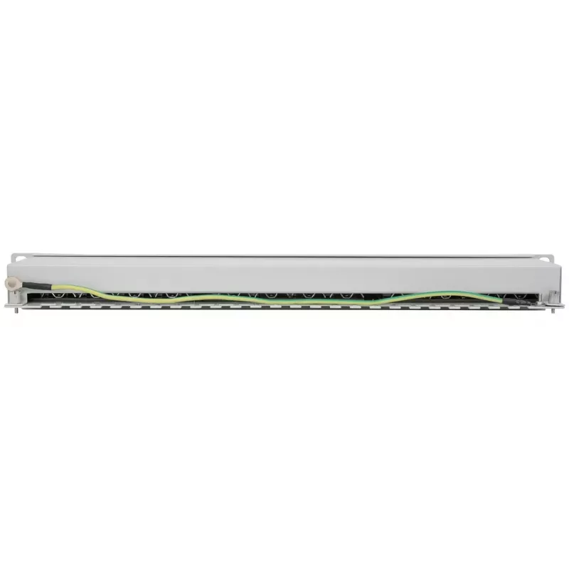 Intellinet patchpanel, Cat6a, FTP, 24-poorts, 1U, afgeschermd, 90° top-entry LSA-strips, grijs