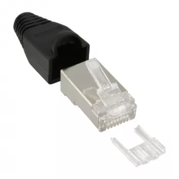 InLine crimpstekker RJ45 8P8C afgeschermd met invoerhulp en knikbescherming 100 st.