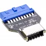 InLine USB 3.0 moederbord naar USB 3.2 Type-E Key-A adapter intern