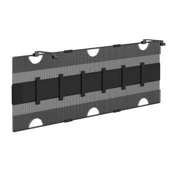 InLine opbergnet voor montage onder het bureau met klittenbandbanden, zwart, maximale apparaatbreedte 30 cm, 310×910×15 mm