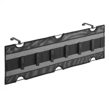 InLine opbergnet voor montage onder het bureau met klittenbandbanden, zwart, maximale apparaatbreedte 30 cm, 310×910×15 mm