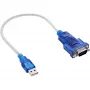 InLine USB-naar-serieel adapterkabel USB Type-A stekker / DB9 stekker ca. 0,2 m