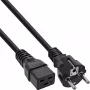 InLine netkabel 16A CEE 7/7 recht / IEC320/C19 3 m