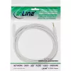 InLine audiokabel 3,5 mm stekker/bus, stereo, wit/goud 5 m