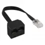InLine ISDN-splitter 1 -> 2, 1x RJ45 M / 2x RJ45 F, (8P8C), zonder weerstanden