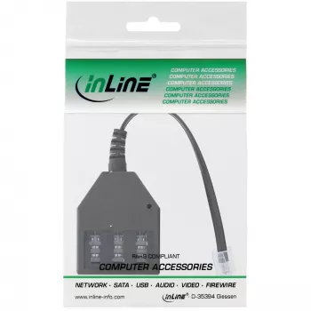 InLine TAE Duitse adapterkabel RJ11 6P4C stekker naar TAE NFN bus 69942A