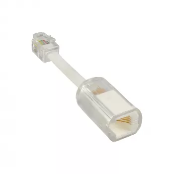 InLine twist-stop ontwarrelaar voor telefoonhoorn transparant + kabel