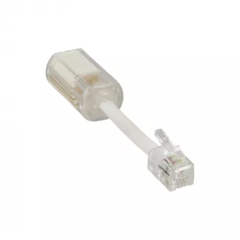 InLine twist-stop ontwarrelaar voor telefoonhoorn transparant + kabel