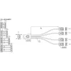InLine SAS-kabel Mini SAS SFF8087 naar 4x SATA direct OCR 0,75 m
